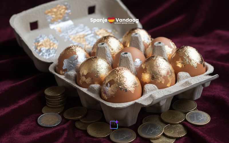 Eieren worden luxeproduct in Spanje door aanhoudende prijsstijging