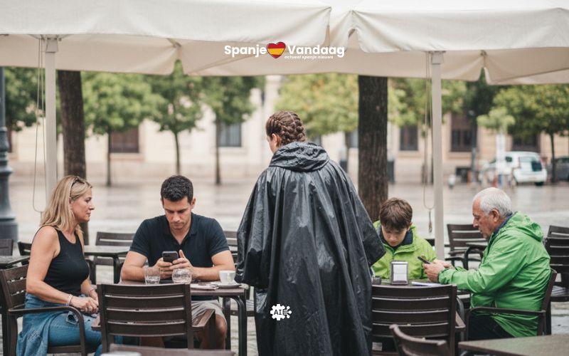 Regen verpest de start van het feestweekend in Alicante met horeca en toeristen in spanning