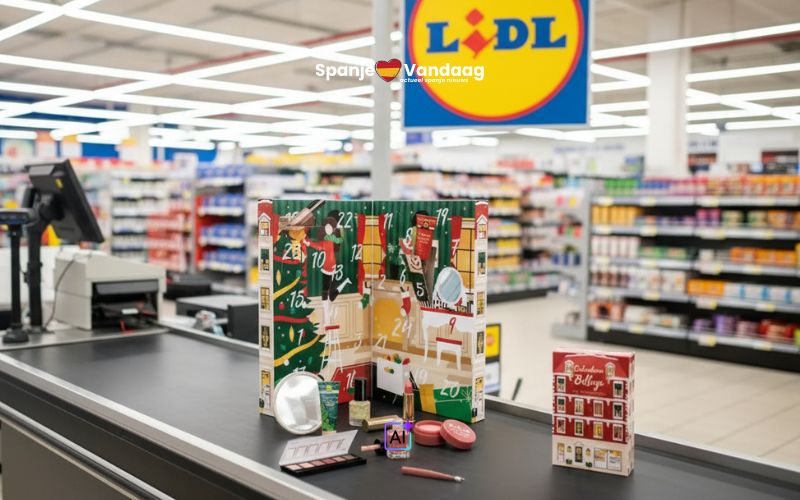 Lange rijen bij de Lidl in Spanje voor goedkope beauty-adventskalender
