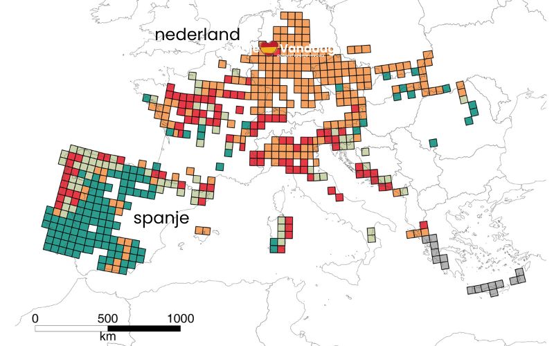 Spanje is de belangrijkste hotspot voor amfibieën in Europa