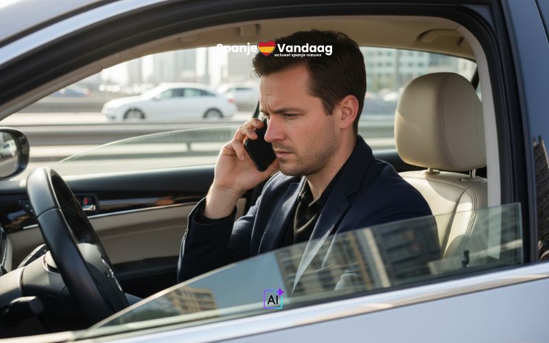 Steeds meer boetes in Spanje voor gebruik van de telefoon achter het stuur