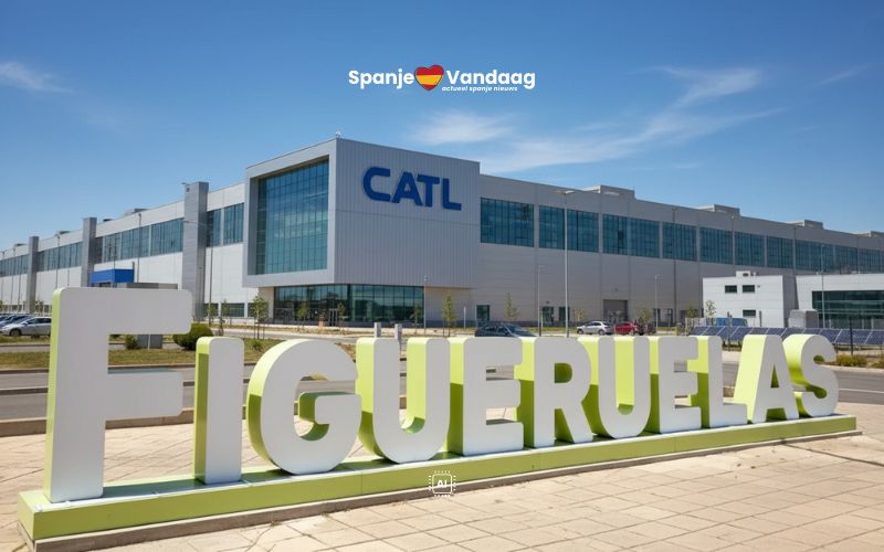 Meer dan 2.000 Chinese arbeiders bouwen nieuwe batterijfabriek in Aragón