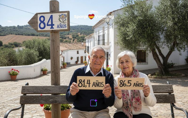 Levensverwachting in Spanje voor het eerst boven 84 jaar