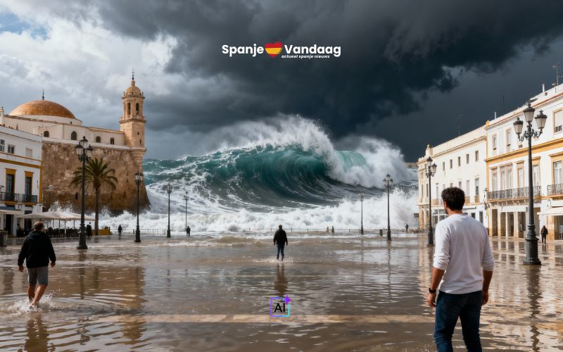 Cádiz bereidt zich voor op een mogelijke tsunami, want wetenschap waarschuwt voor reëel risico