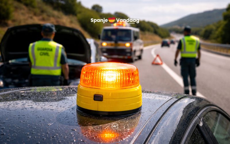 Geen paniek om verplichte V16-noodlamp voor auto’s in Spanje