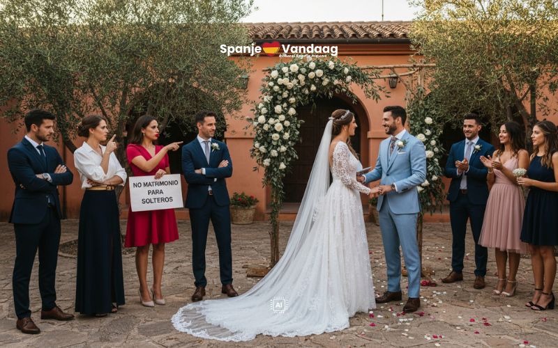 Aantal singles in Spanje stijgt explosief terwijl aantal huwelijken nauwelijks groeit