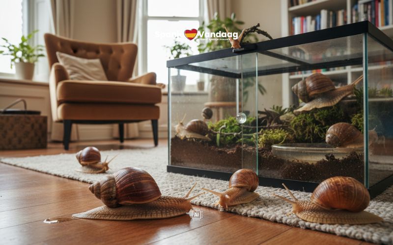 Steeds meer mensen kiezen voor slakken als huisdier in Spanje