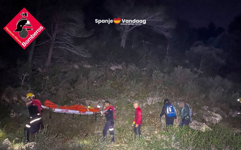 Nachtelijke reddingsactie in Alicante voor drie zeventigjarige Nederlandse wandelaars