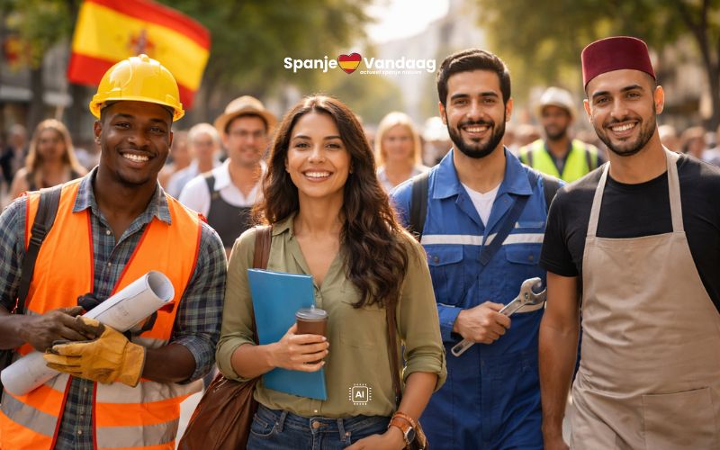 Spanje neemt in vijf jaar tijd een miljoen buitenlandse werknemers op