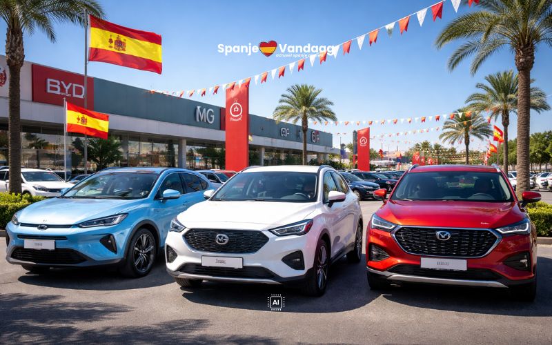 Chinese auto’s veroveren Spanje terwijl Tesla terrein verliest en Spanje