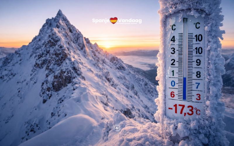 Andalusië beleeft ijskoude nacht met laagste temperatuur van Spanje: -17 graden