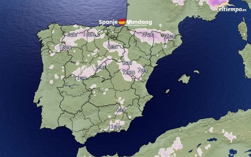 Sneeuw kan dit weekend opnieuw vallen in berggebieden in Spanje