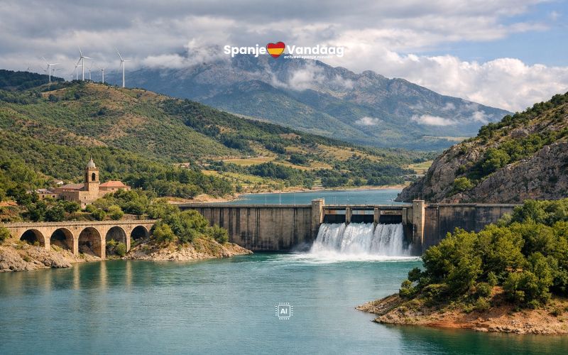 Spaanse stuwmeren vullen zich verder na weken van regen