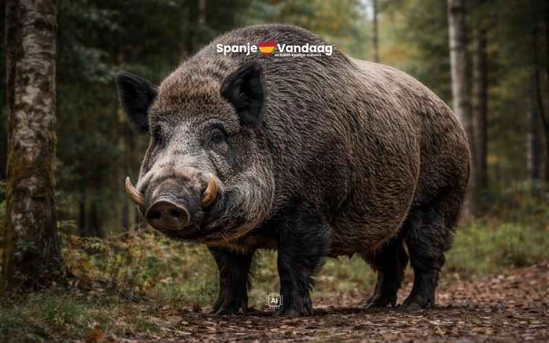 Reusachtige wilde zwijnen in Galicië kunnen bijna 200 kilo wegen