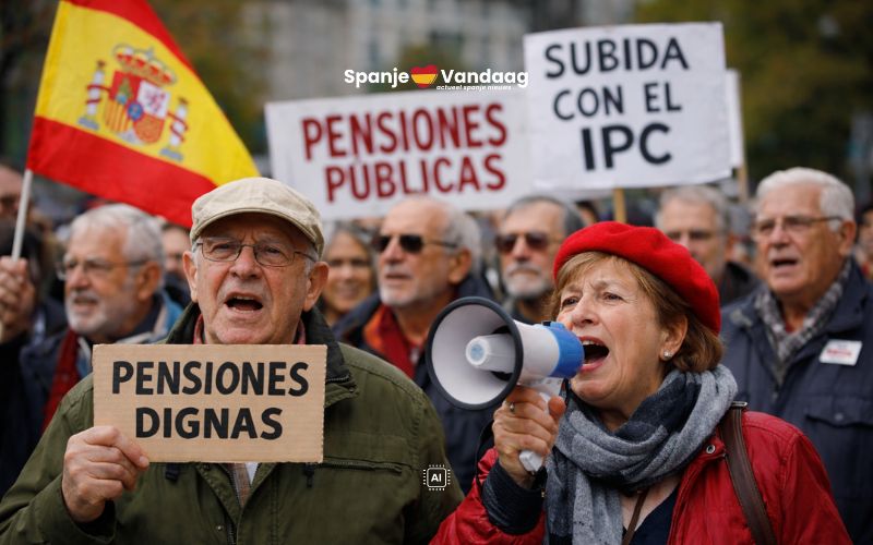 Gepensioneerden in Spanje willen automatische pensioenverhoging zonder politieke spelletjes