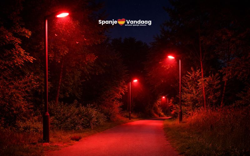 Heeft Spanje al rode straatverlichting om natuur en nachtrust te beschermen?