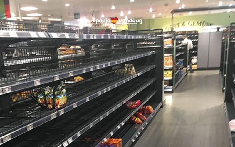 Storm Leonardo zorgt voor hamstergedrag bij supermarkten in Andalusië
