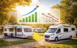Minder nieuwe caravans en campers in Europa, terwijl Nederland groeit en Spanje en België dalen