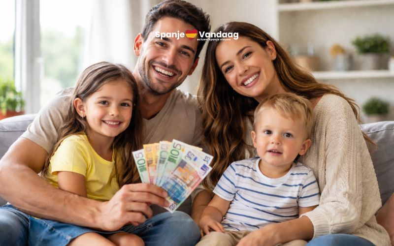 Plannen voor nieuwe steun van 2.400 euro per kind voor gezinnen in Spanje