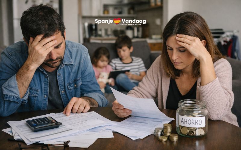Steeds meer Spanjaarden hebben moeite om de basisrekeningen thuis te betalen