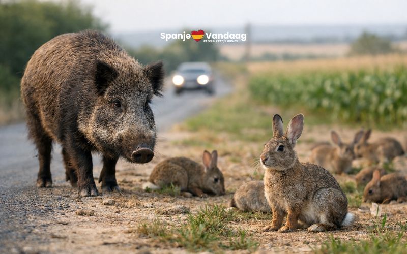 Aantal wilde zwijnen en konijnen in Spanje stijgt tot recordhoogte