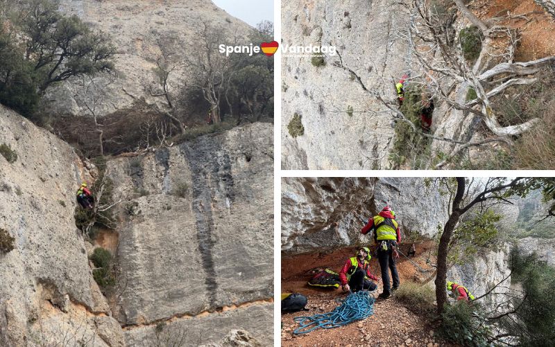 Man overleeft val bij ravijn in Tarragona dankzij takken van boom