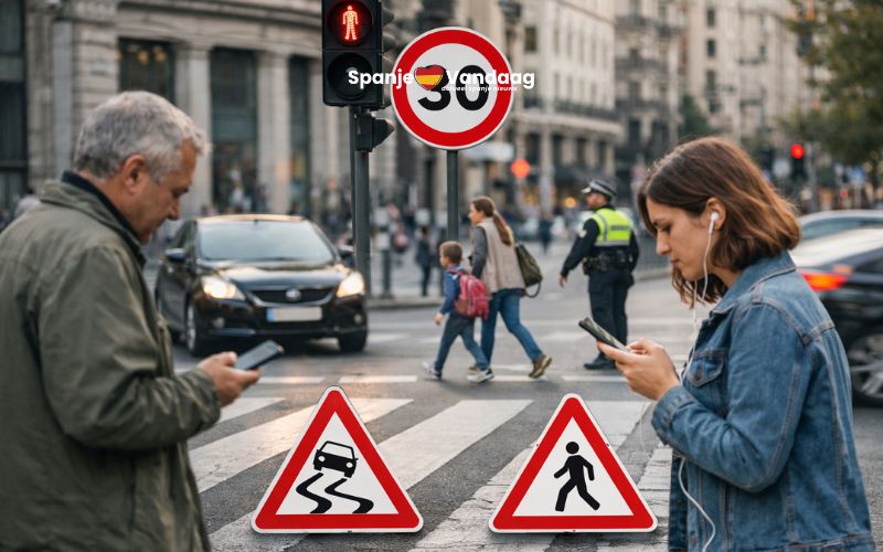 Veel Spanjaarden voelen zich nog steeds onveilig als voetganger in de stad