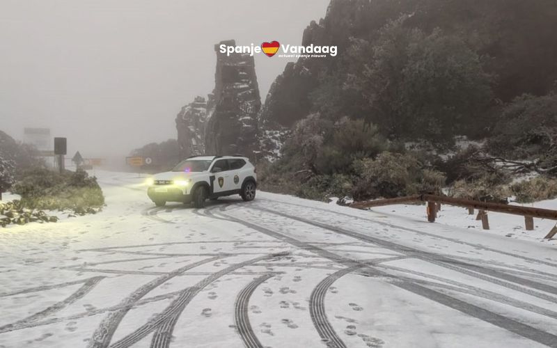 Extreem koude nacht op Tenerife met laagste temperatuur van heel Spanje
