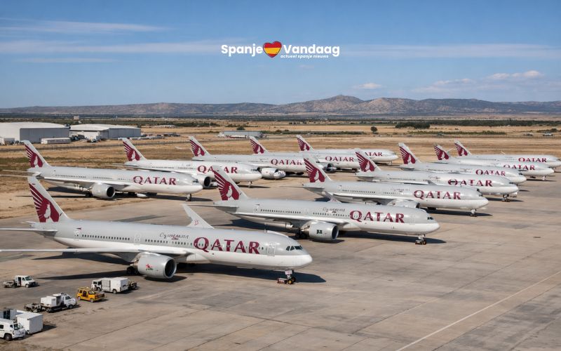 Luchthaven Teruel vangt ook vliegtuigen uit het Midden-Oosten op door spanningen rond Iran