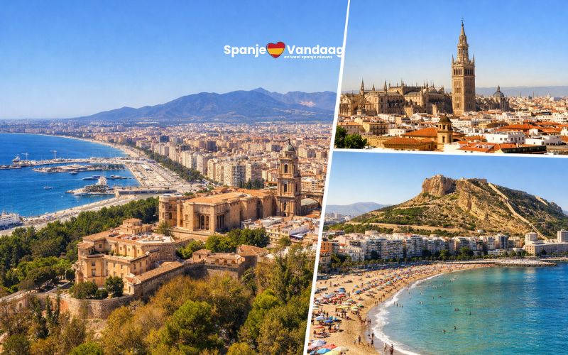 De zonnigste steden van Europa zijn in Spanje te vinden