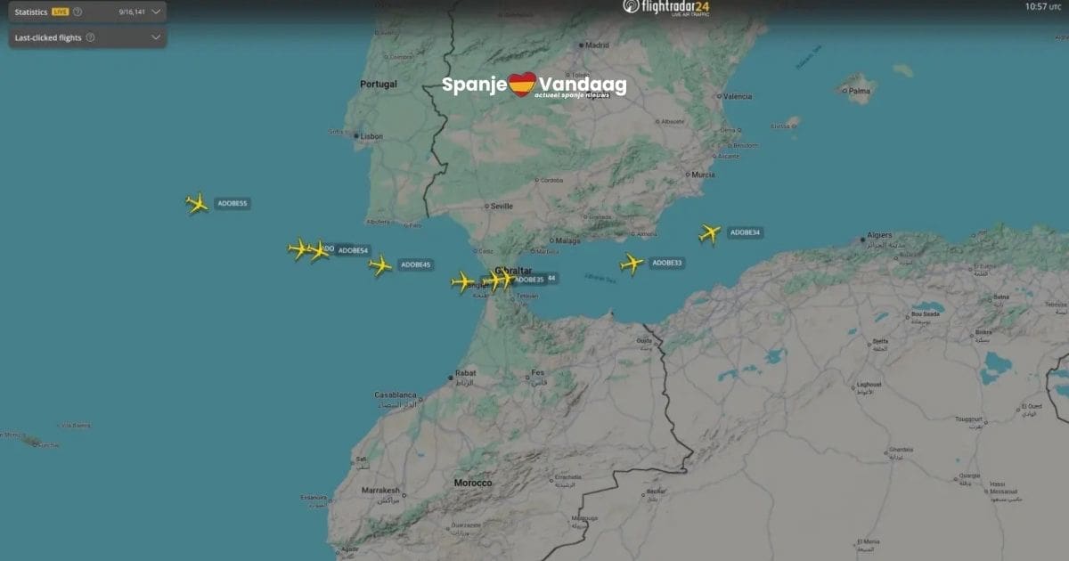 Amerikaanse tankvliegtuigen vliegen over Gibraltar en roepen vragen op, terwijl Spanje afstand houdt van het conflict