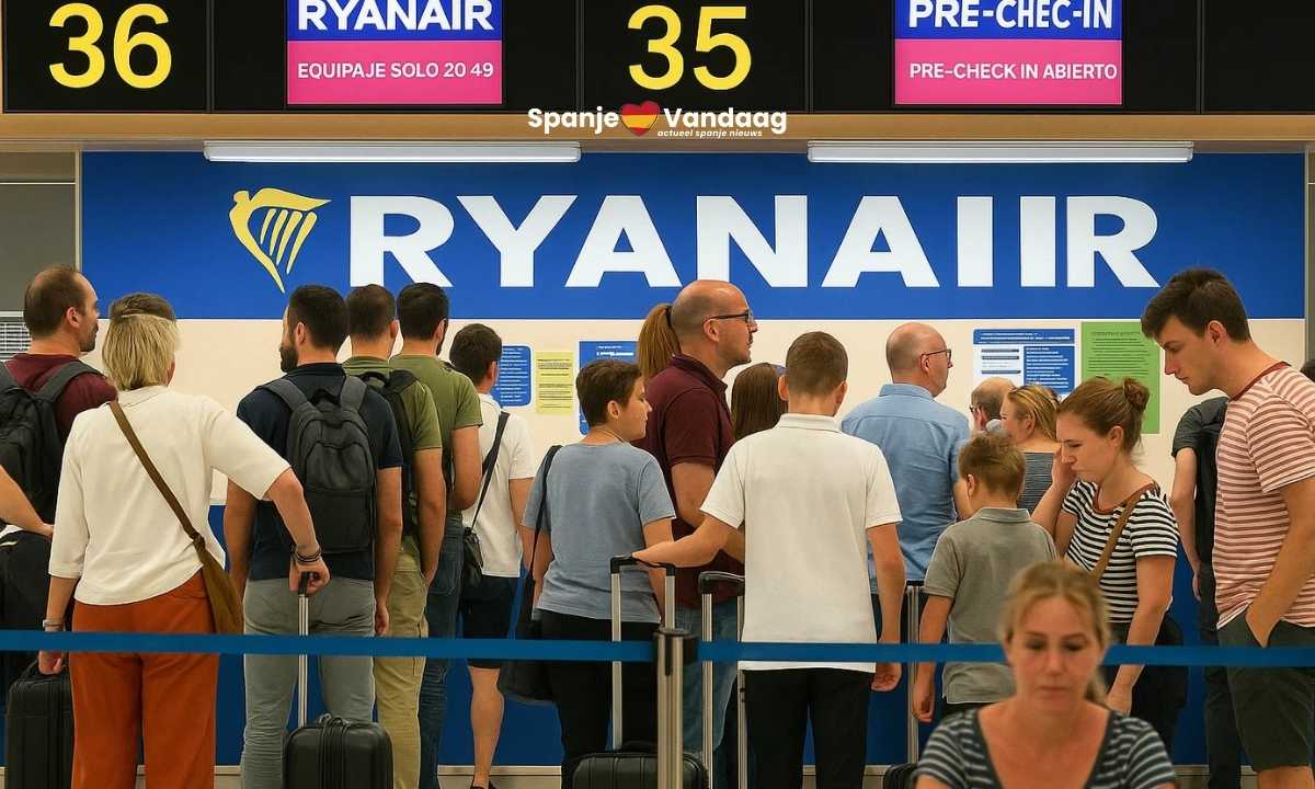 Vlieg je met Ryanair naar Spanje? Kom dan eerder naar het vliegveld voor minder risico op laatkomers