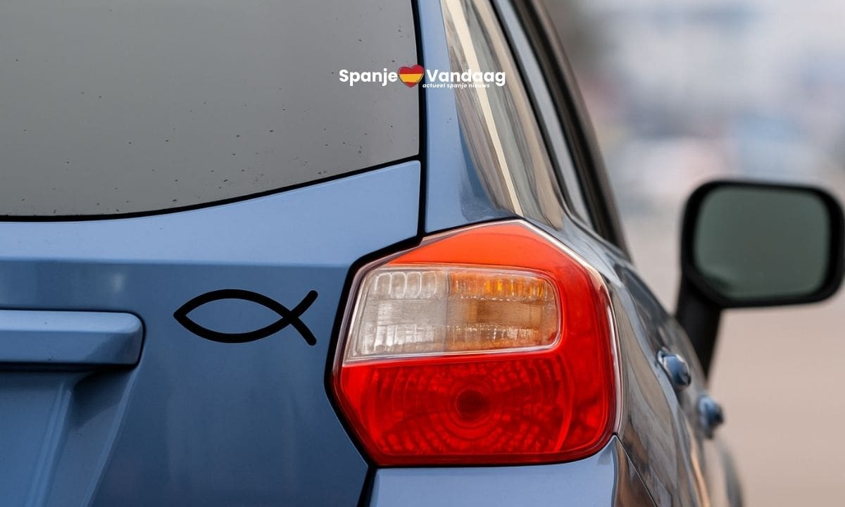 Waarom je in Spanje dat visje steeds vaker op auto’s ziet en wat het eigenlijk betekent