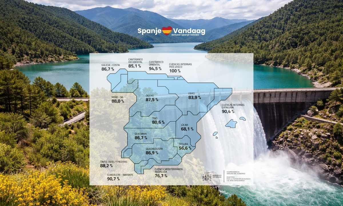 Spaanse stuwmeren bijna voor 84 procent gevuld, met grote verschillen per regio