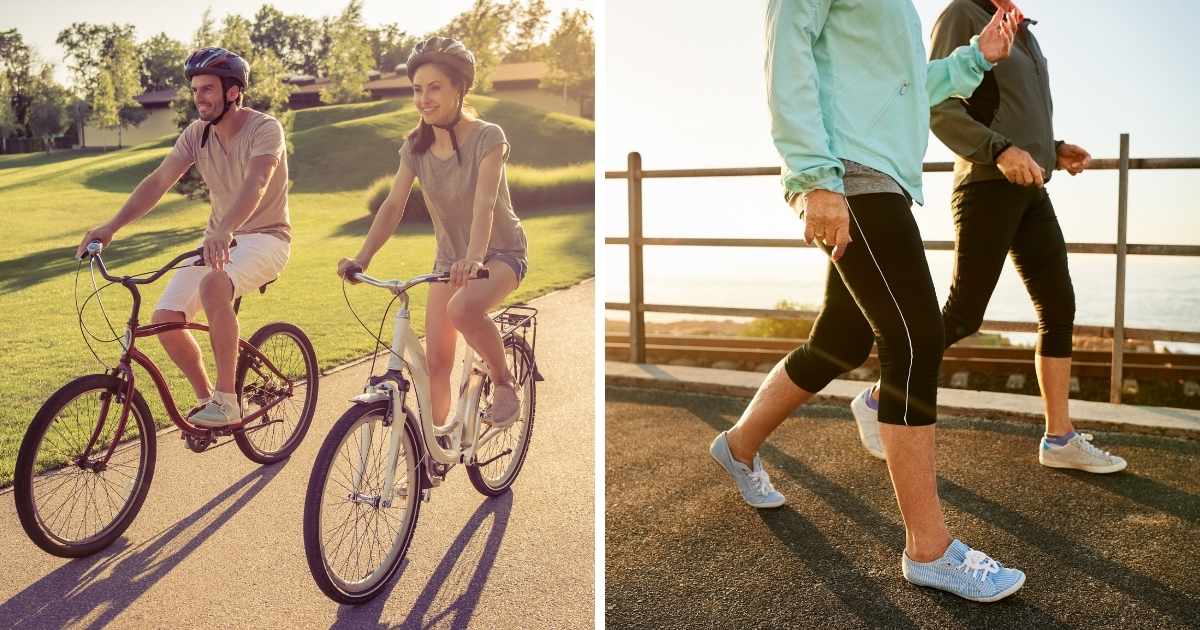 Wat is gezonder in Spanje: wandelen of fietsen?