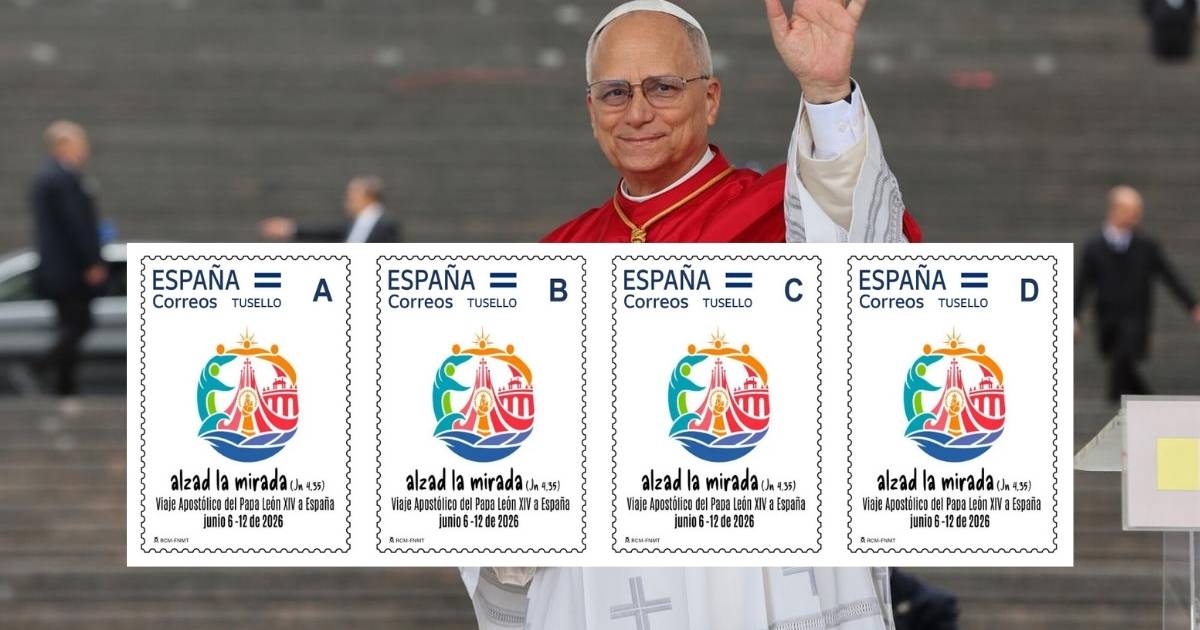 Eigen postzegel voor het pausbezoek aan Spanje: zo ziet de uitgave van Correos eruit