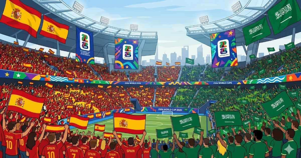 WK 2026: Spanje behaalt tegen Saoedi-Arabië eerste zege met 4-0 (UPDATE)