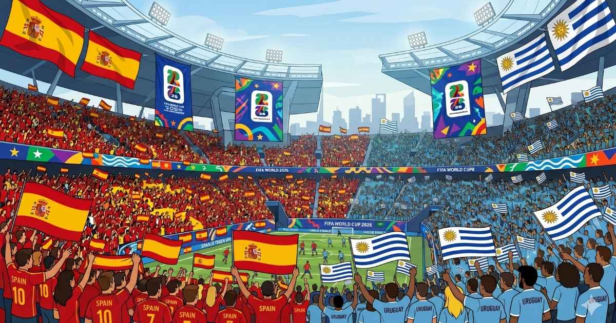 WK 2026: Spanje – Uruguay eindigt in een 0-1 winst voor Spanje (UPDATE)