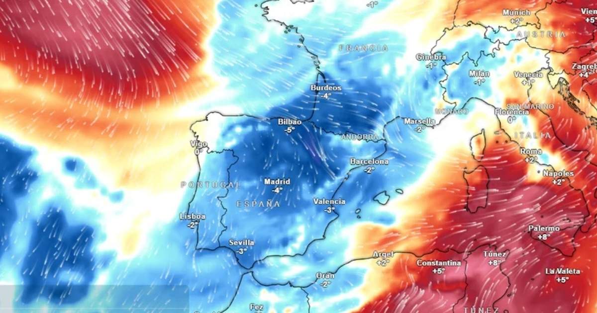Polaire luchtmassa stuurt hittegolf Spanje tijdelijk weg: dit weekend valt de temperatuur tot 8 graden