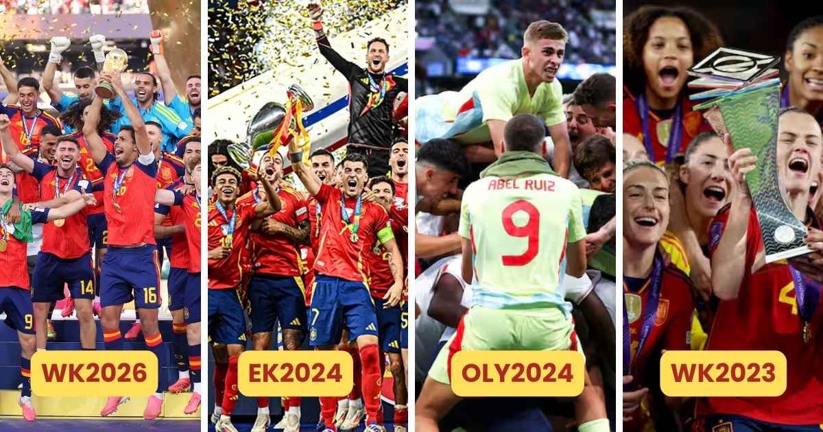 Nog nooit eerder vertoond: Spanje is nu wereldkampioen, Europees kampioen én olympisch kampioen tegelijk