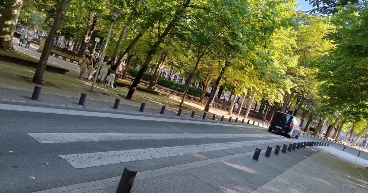 Het breedste zebrapad van Spanje ligt niet in Vitoria, maar in een klein dorp in Galicië