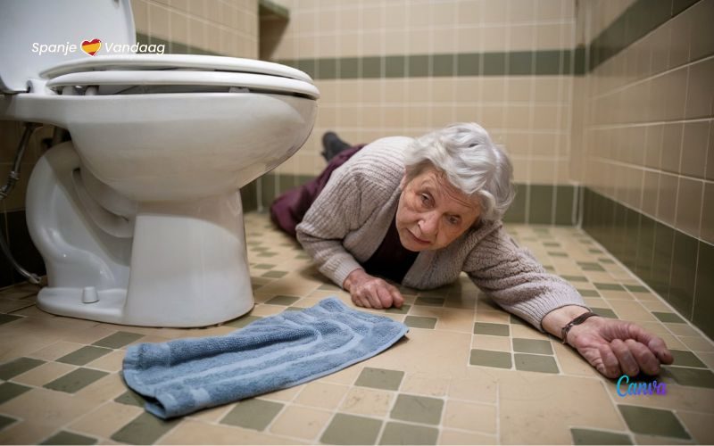 Acht op de tien ongelukken met ouderen in huis gebeuren in de badkamer in Spanje