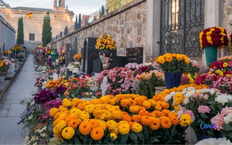 Traditionele bloemen met Allerheiligen zijn dit jaar opnieuw duurder in Spanje