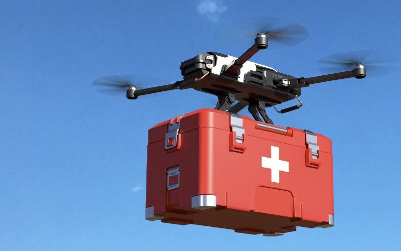 Materiaal, monsters en medicijnen vervoeren via drones in de Catalaanse gezondheidszorg