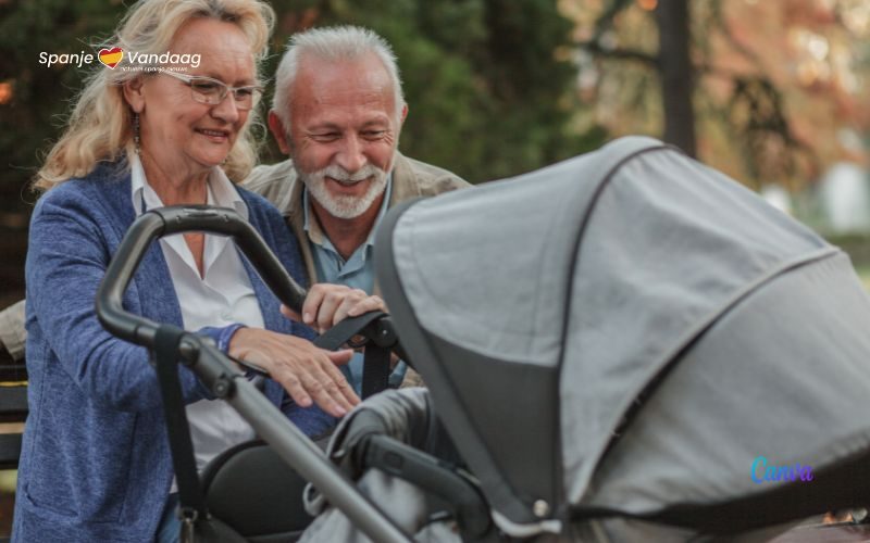 Zes op de tien Spaanse gezinnen wenden zich tot grootouders om voor hun kinderen te zorgen