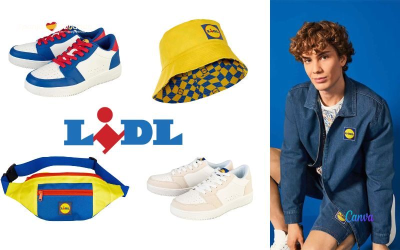 De nieuwe fan-wear sneakers en artikelen van Lidl in Spanje