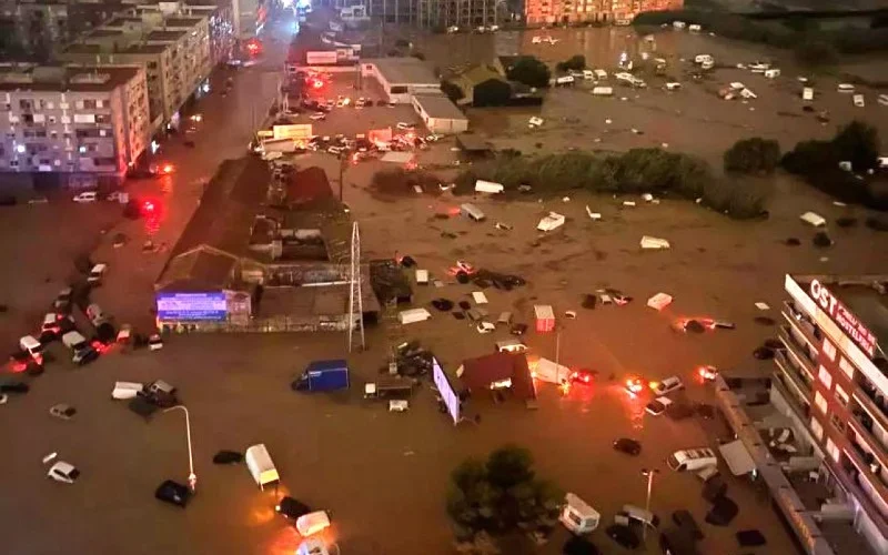 Historische hoeveelheid regenval in de regio Valencia (UPDATE)