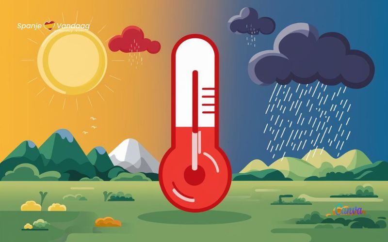 Spanje bevindt zich in een meteorologische achtbaan met hoge temperaturen