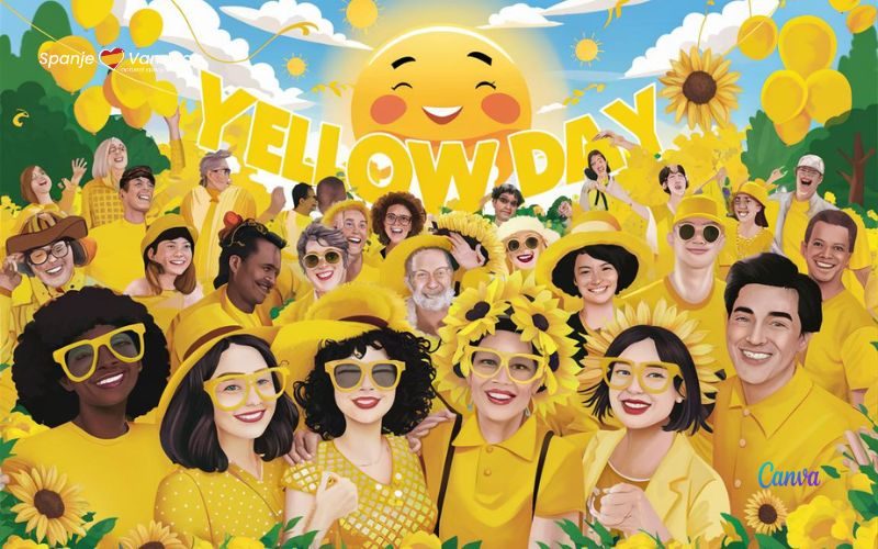 Spanje viert op 20 juni ook 'Yellow Day': de gelukkigste dag van het jaar. Doe je ook mee?